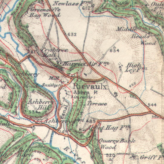 Map of Rievaulx in 1914