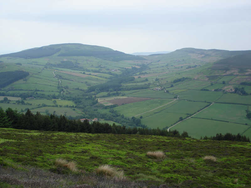 A view down into Raisdale from the flanks of Trennet, above Chop Gate