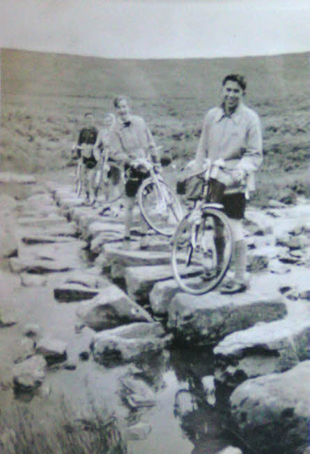 Stepping Stones near Wheeldale Roman Road, 1951 
