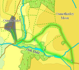 Link to map for walk up Oak Dale