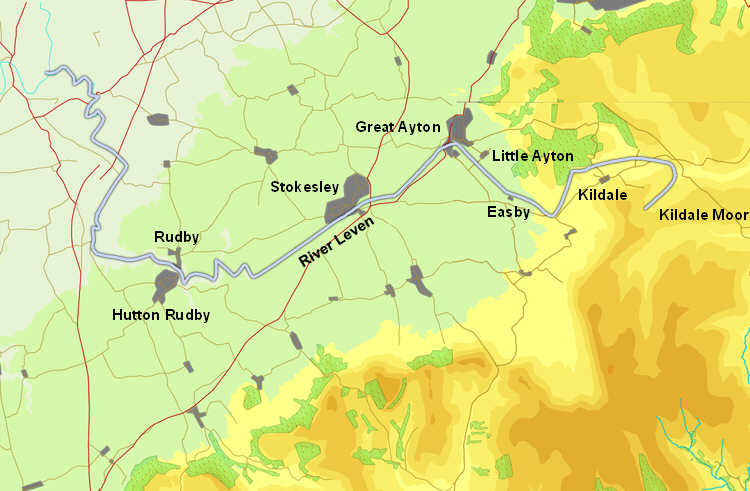 Course of the River Leven
