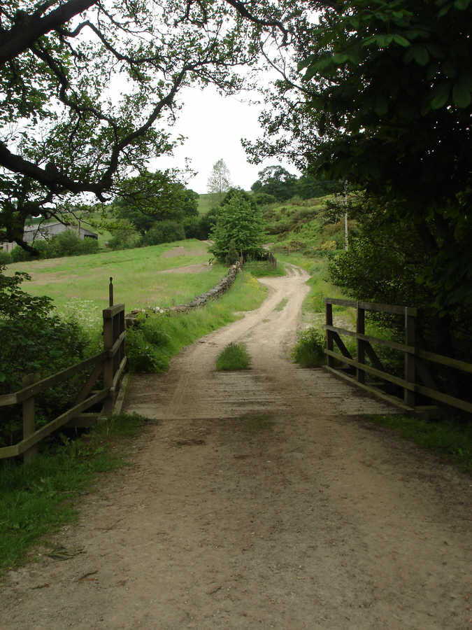 The track that leads west from the car park at Chop Gate, up onto the high moors between Bilsdale and upper Ryedale. 