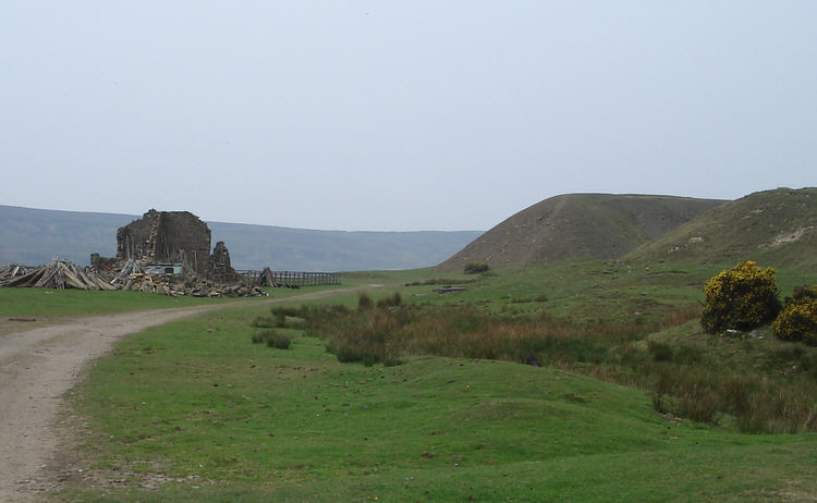 The Rosedale Railway above Hill Cottages