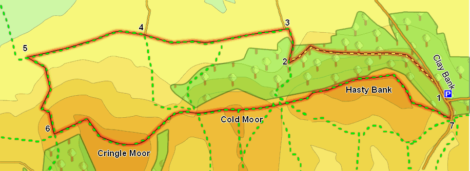 Clay Bank to Cringle Moor