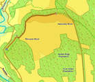 Map for walk around Gormire Lake and the White Horse of Kilburn