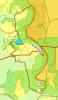 Map for walk around Gormire Lake and the White Horse of Kilburn